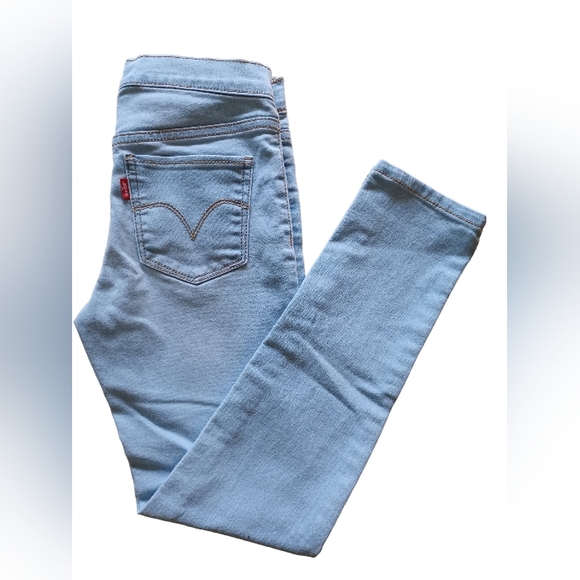 Levi's blue light wash Legging Jeggings Size 8 Reg Girls - Picture 6 of 6